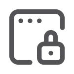 Lock Window SVG Icon